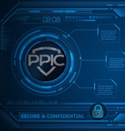 Phillips Private Investigations logo embedded in a high-tech, futuristic digital security interface labeled 'Secure & Confidential.