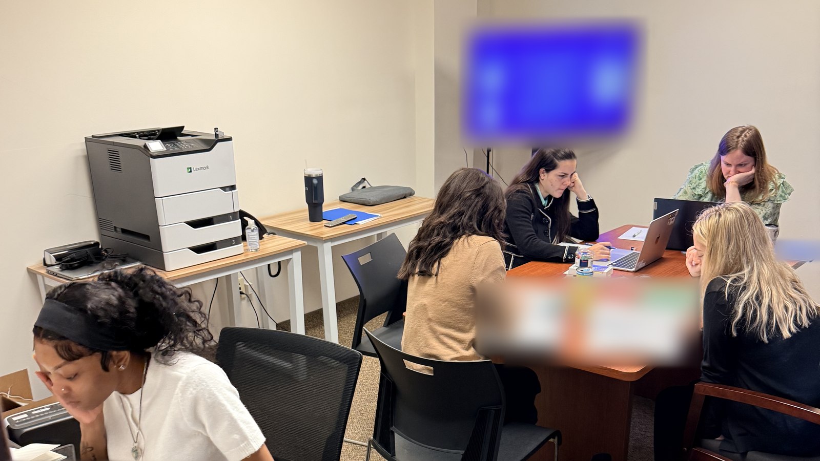 PPIC interns reviewing documents