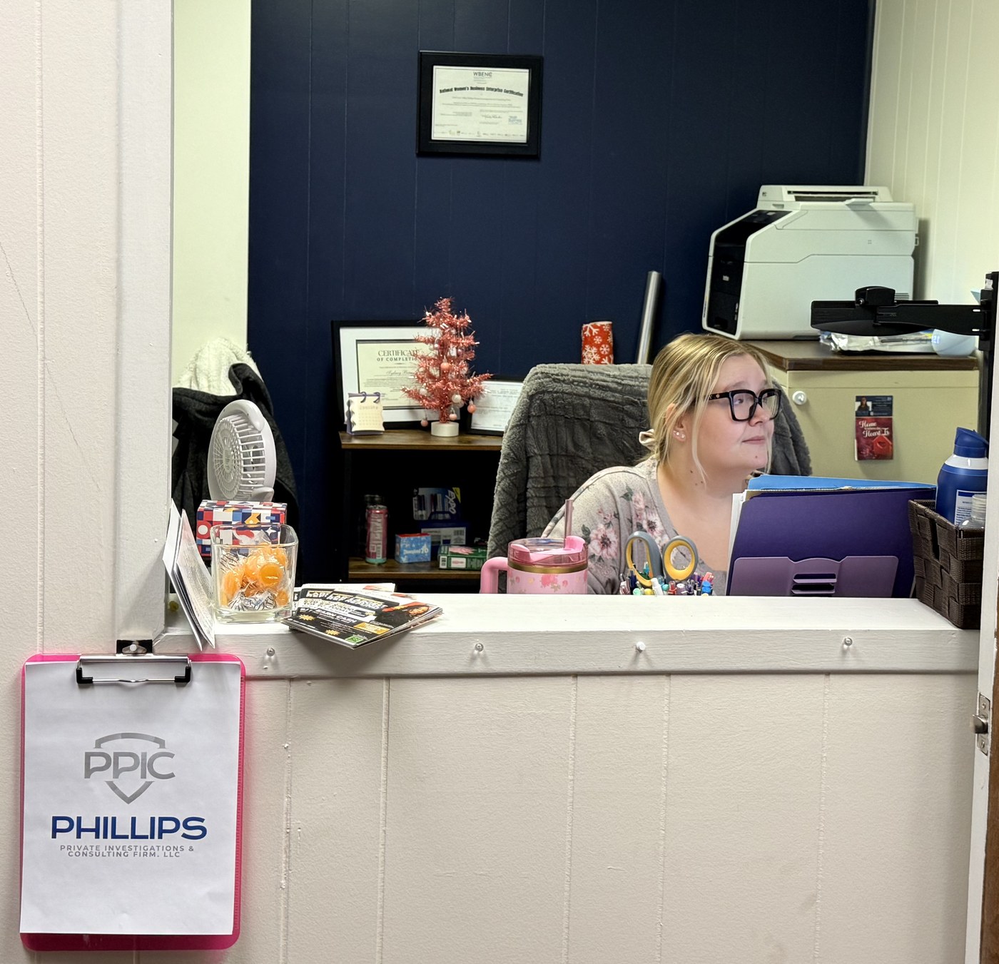 The PPIC front desk