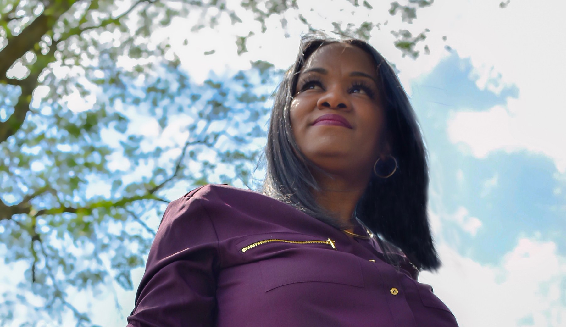 Yada Phillips looking toward the horizon